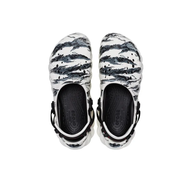 Crocs Echo Tiger Clog 'White Black'-2