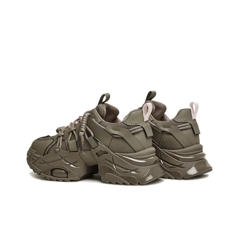BASTO Durable Breathable Low Top Chunky Sneakers 5cm Women's-14