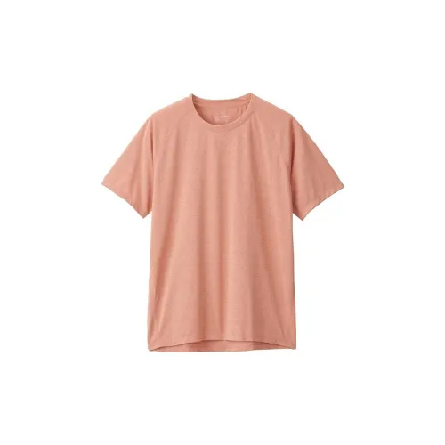 MUJI T-Shirts Men Light Orange