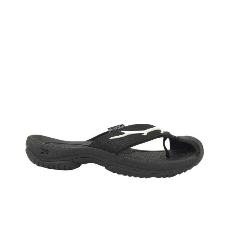 KEEN Waimea H2 Flip Flops Men's Black White-1
