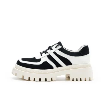 R'AZZURRO Loafers 6cm Women's Black White