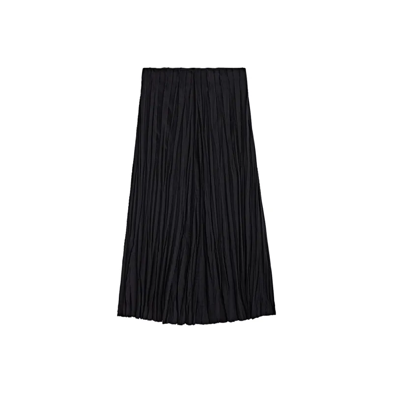 Massimo Dutti Casual Long Skirts Women's Black-1