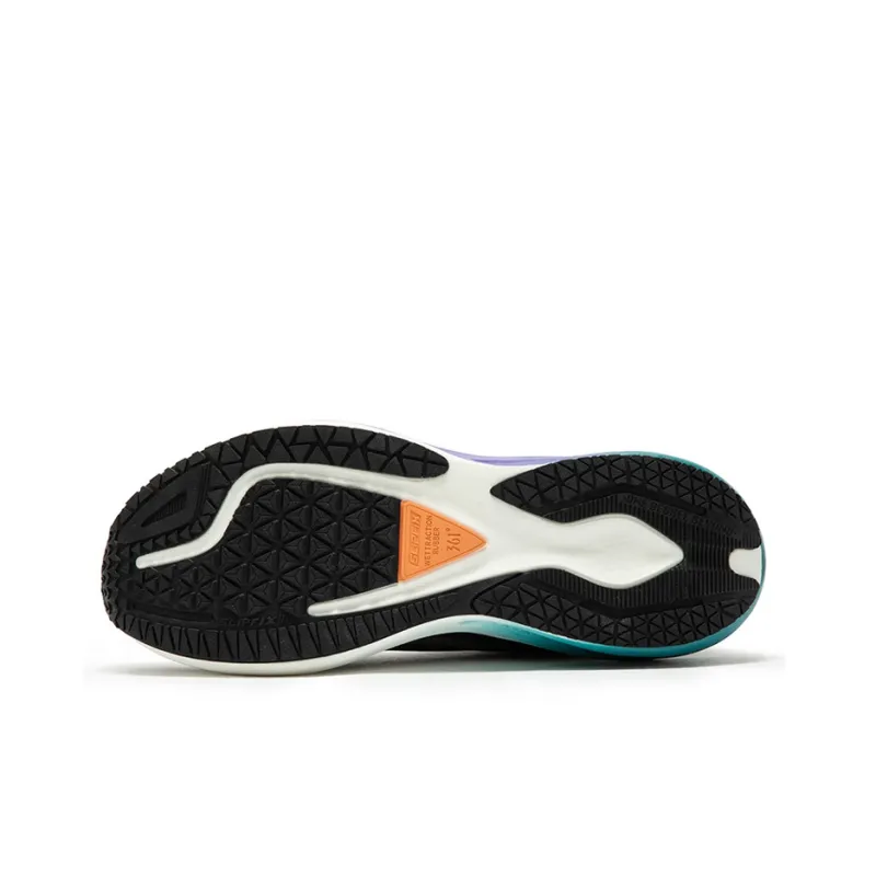 361° Rainy Day 7.0 Cushioned Slip-Resistant Water-Resistant Low-Top Running Shoes Men's Obsidian Black/Sea Cyan-4