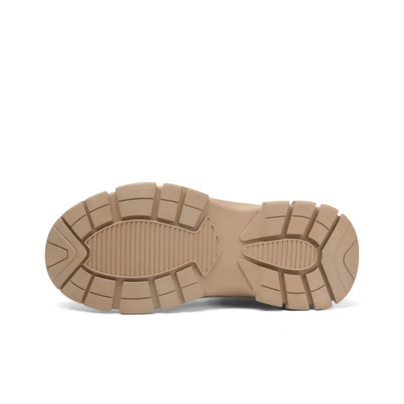 Jeep Cushioning Anti Slip And Wear Resistant Coverage High Top Outdoor Shoes Men's Khaki-4