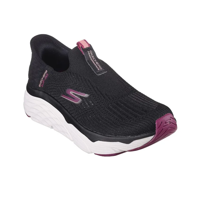 Skechers Max Cushioning Hands Free Slip Ins Breathable Lightweight Low Top Casual Shoes Women's Black-2