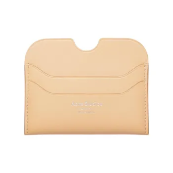Acne Studios Soft Leather Card Holder Women's Sandy Beige