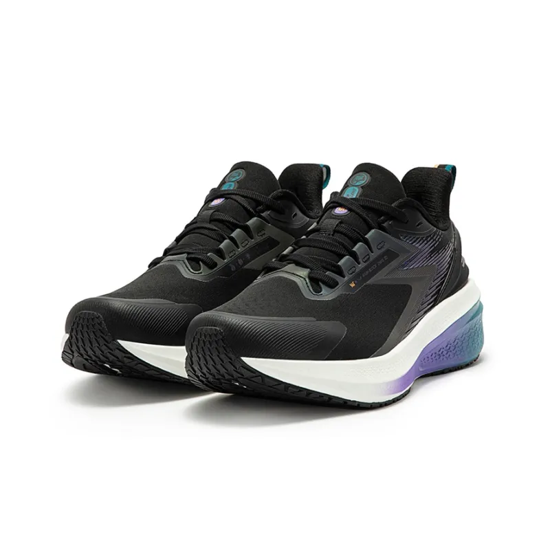 361° Rainy Day 7.0 Cushioned Slip-Resistant Water-Resistant Low-Top Running Shoes Men's Obsidian Black/Sea Cyan-2