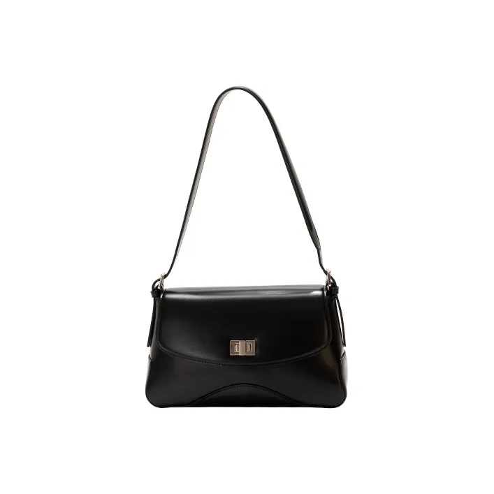 GXFMOD Cow Leather Shoulder Bag, Crossbody Bag Women's Brown/Black/Coffee-5
