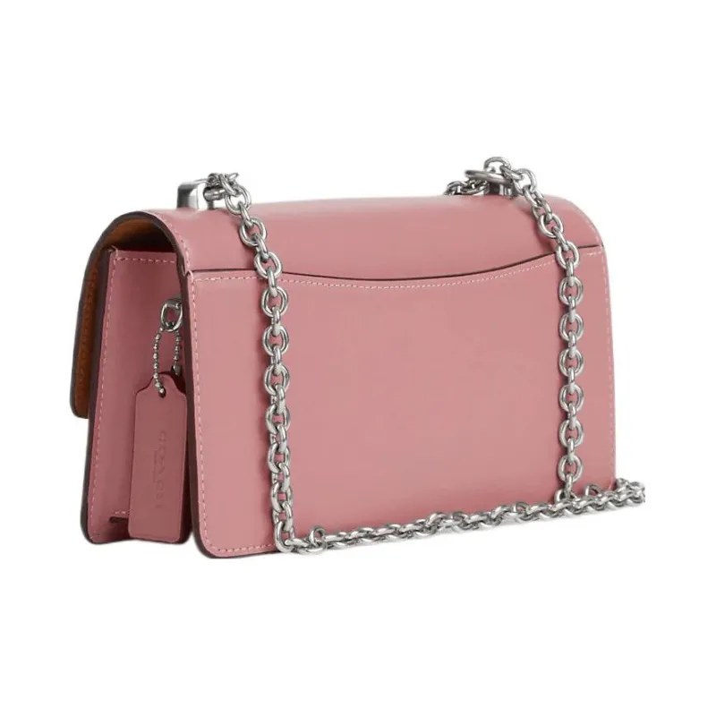 COACH Eliza Calfskin Baguette Bag Shoulder Bag Crossbody Bag Medium Size Women's Pink-1