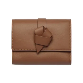 Acne Studios Musubi Calfskin Wallet Regular Women's Camel Brown
