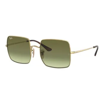 RayBan Metal Square Sunglasses Unisex Gold