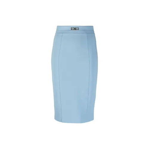 Elisabetta Franchi Casual Long Skirts Women's Blue