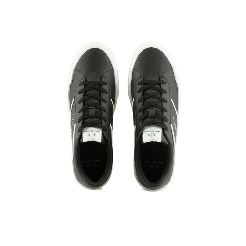 ARMANI EXCHANGEAE Low Top Skateboard Shoes Men's Black-4