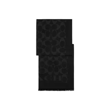 COACH Knit Scarves Women's Black