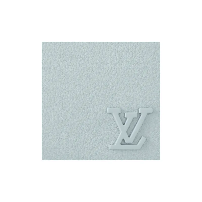 LOUIS VUITTON Multiple Cow Leather Wallet Regular Men's Cloud Blue-4