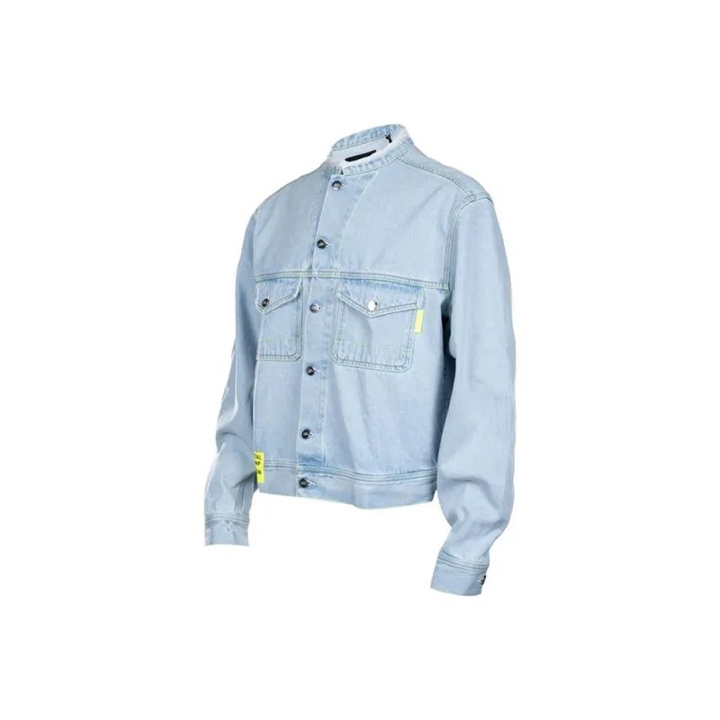 Marcelo Burlon Denim Jackets Men Light Blue-2