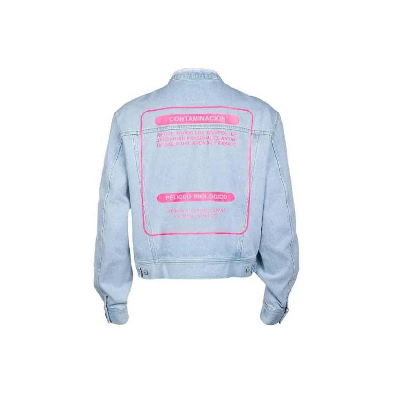 Marcelo Burlon Denim Jackets Men Light Blue-1