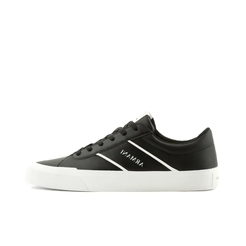 ARMANI EXCHANGEAE Low Top Skateboard Shoes Men's Black-0