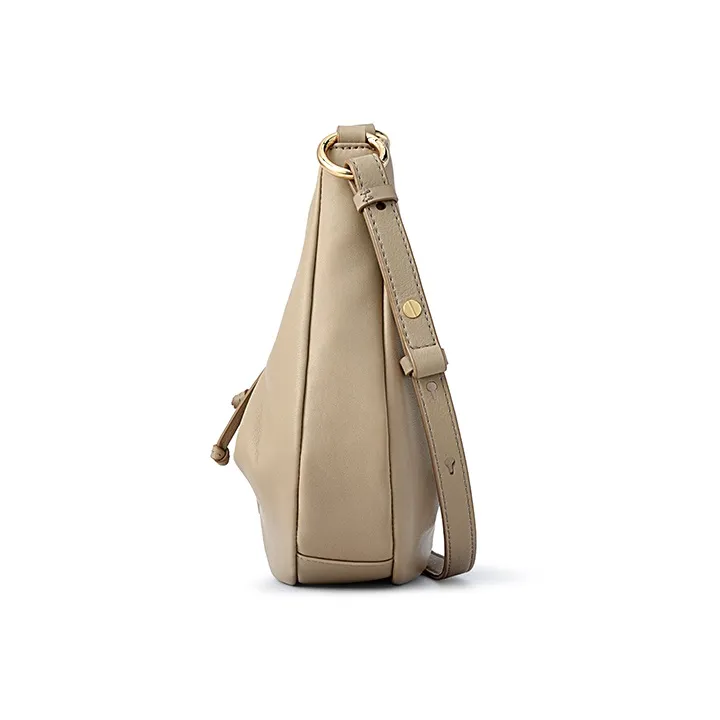 FION Soft Genuine Leather Shoulder Bag, Handbag, Shoulder Bag Women's Solid Color-16