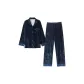 MOV Blue Base Letter Pleuche Men's Clothing Sets
