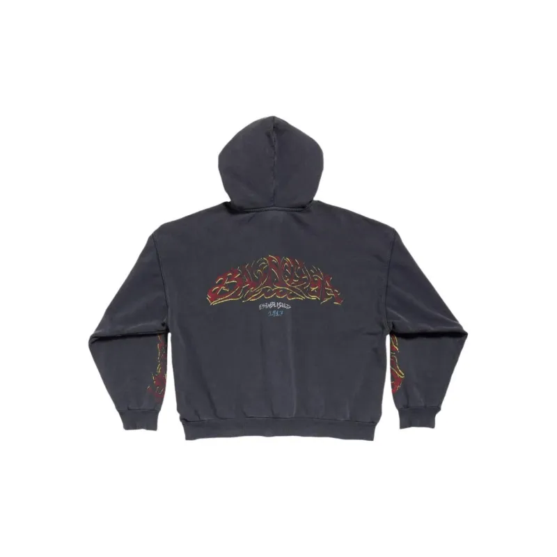 Balenciaga Offshore Zip Up Hoodie Medium Fit-1