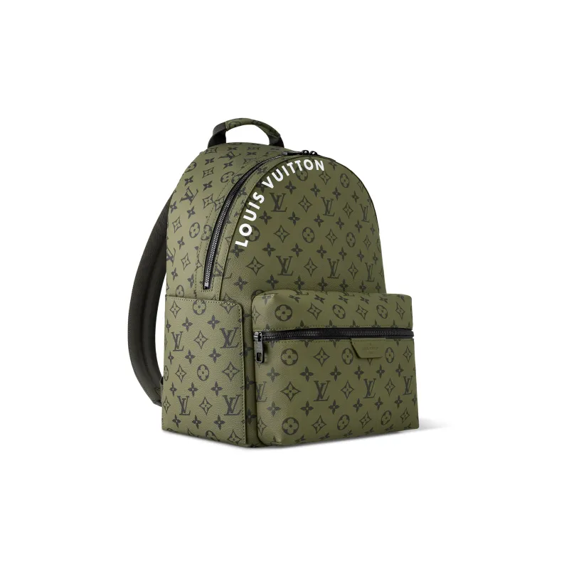 LOUIS VUITTON Discovery Backpack Pm Khaki Green/Vermillion Red-1