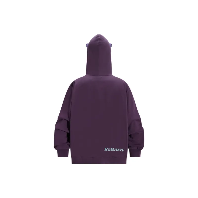 KAKAZZY Sweatshirts Unisex Dark Purple-2