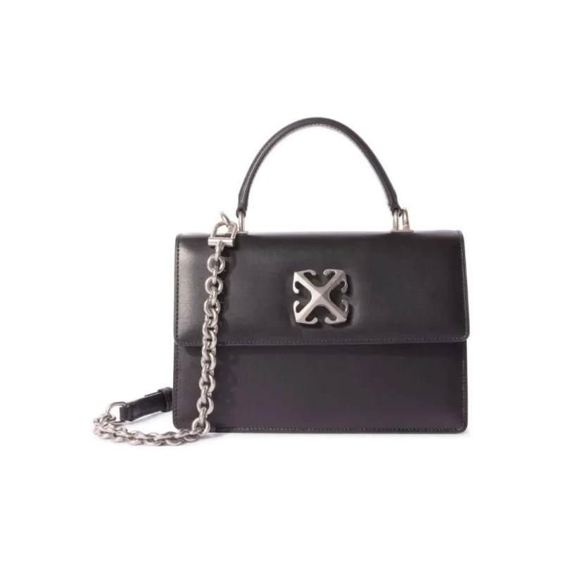 OFF-WHITE Jitney 1.4 Logo Plaque Tote Bag-0