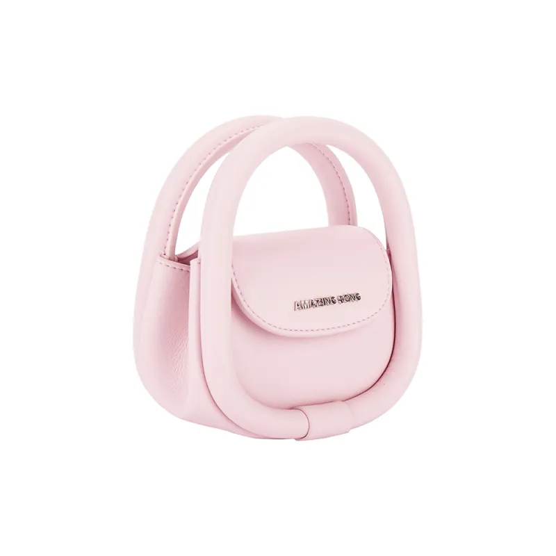 AMAZING SONG Cow Leather Envelope Bag, Earphone Case, Shoulder Bag, Crossbody Bag, Handbag Mini Women's Multicolor-1