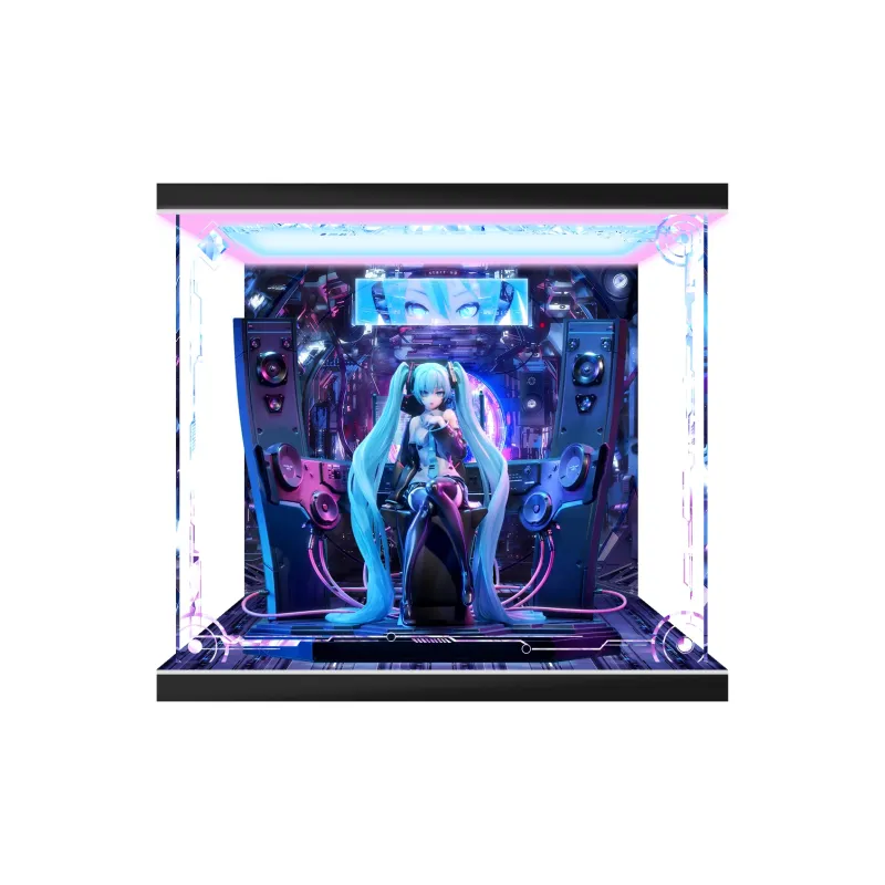 AOWOBOX Compatibility With P1S PRISMA WING Hatsune Miku Miku V Home Neco Figure Display Case Model Accessories-2