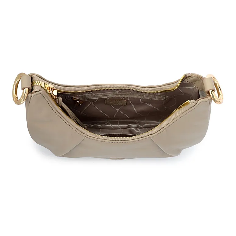 FION Soft Genuine Leather Shoulder Bag, Handbag, Shoulder Bag Women's Solid Color-14