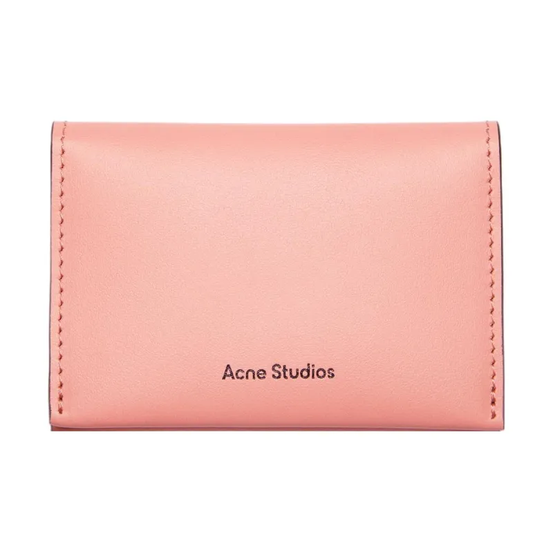 Acne Studios Calfskin Card Holder Regular Women's Pink Orange-0