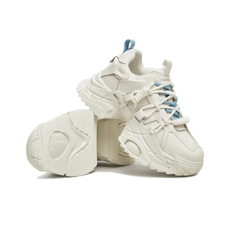 BASTO Durable Breathable Low Top Chunky Sneakers 5cm Women's-10