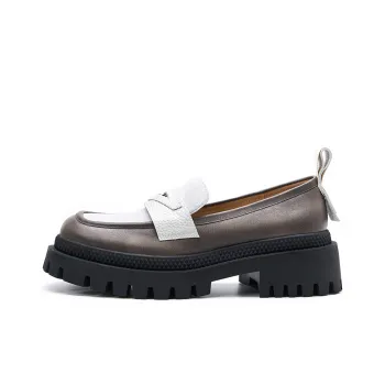 R'AZZURRO Loafers 6cm Women's Gray With Brown