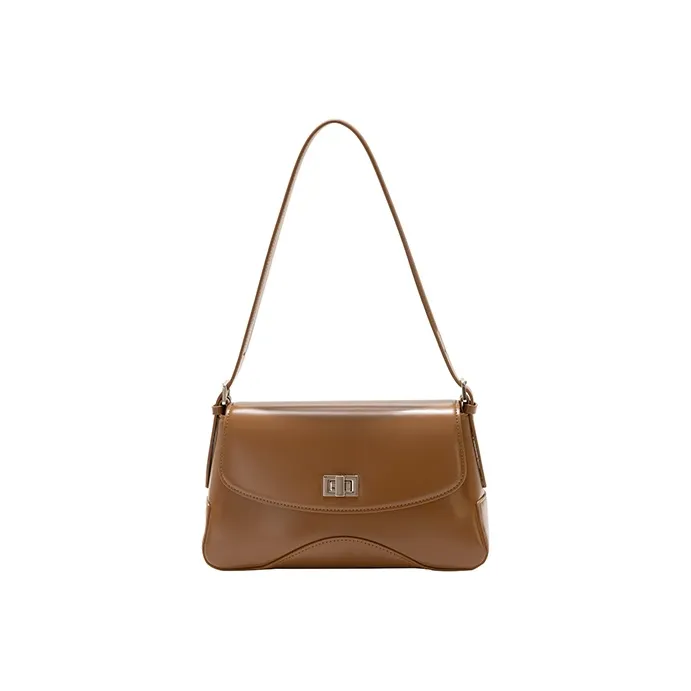 GXFMOD Cow Leather Shoulder Bag, Crossbody Bag Women's Brown/Black/Coffee-0