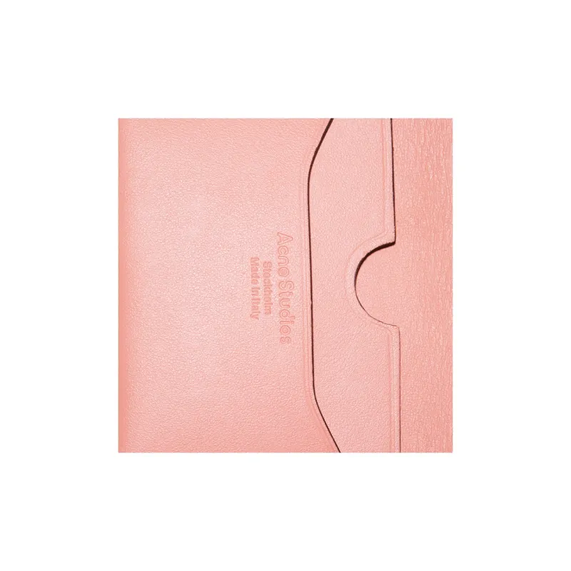 Acne Studios Calfskin Card Holder Regular Women's Pink Orange-3