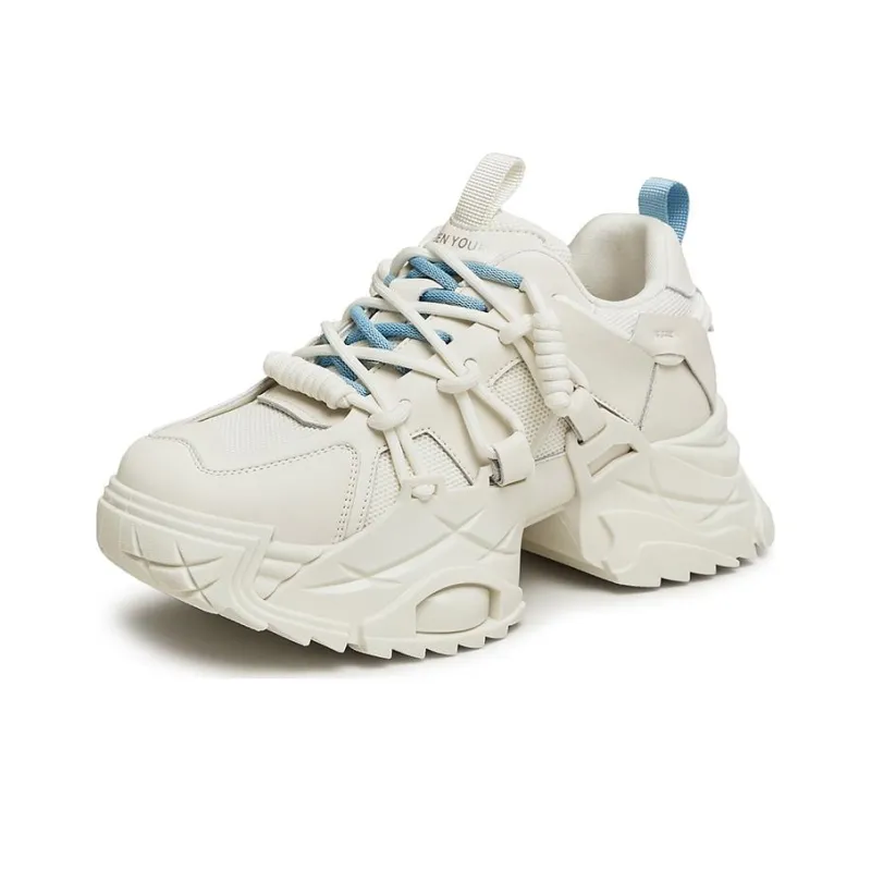 BASTO Durable Breathable Low Top Chunky Sneakers 5cm Women's-7