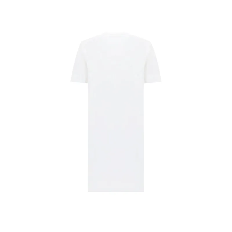 LOVE MOSCHINO Short Sleeved Dresses Women's White-1