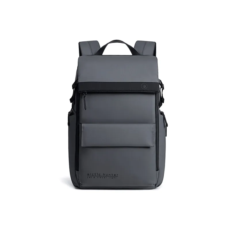 ARCTIC HUNTER Polyester Backpack Unisex Black/Gray-3
