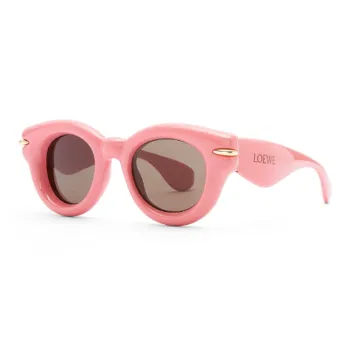 LOEWE Nylon Irregular Shape Sunglasses Women's Pink