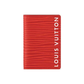 LOUIS VUITTON Pocket Organizer Vermillion Red