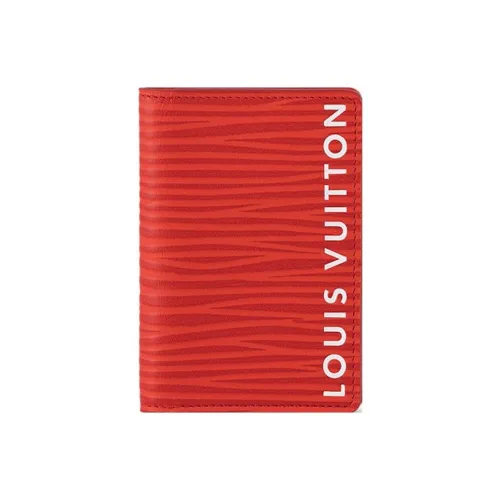 LOUIS VUITTON Pocket Organizer Vermillion Red