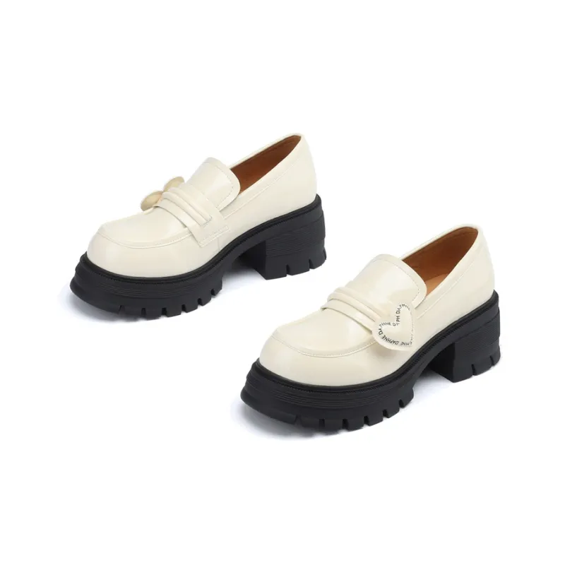 DAPHNE Loafers Women's Beige/Black/Green-3