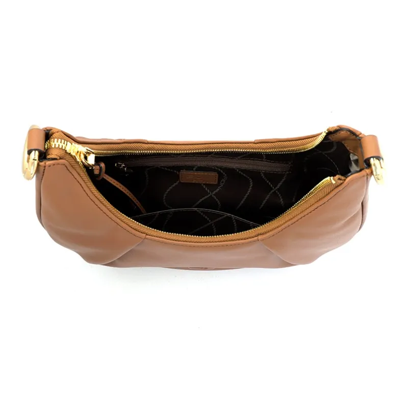 FION Soft Genuine Leather Shoulder Bag, Handbag, Shoulder Bag Women's Solid Color-11