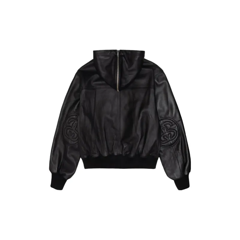 Stussy Ss Link Leather Bomber Jacket-1