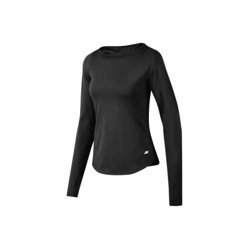 Skechers Daily Exercise Performance Series T-Shirts Women's Carbon Black