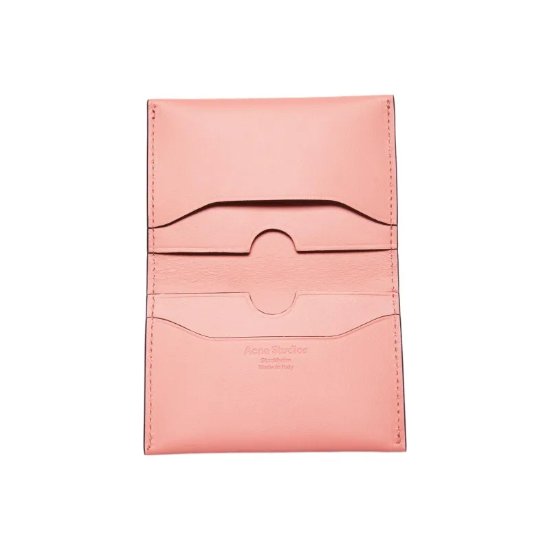 Acne Studios Calfskin Card Holder Regular Women's Pink Orange-2
