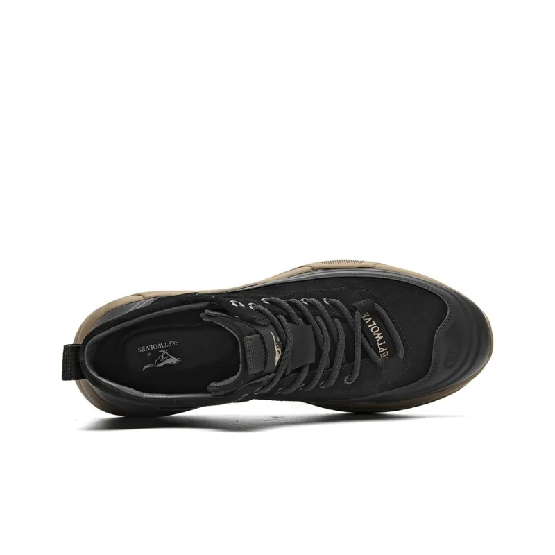 SEPTWOLVES Wear-Resistant Height Increasing Coverage High-Top Casual Shoes Men's-4