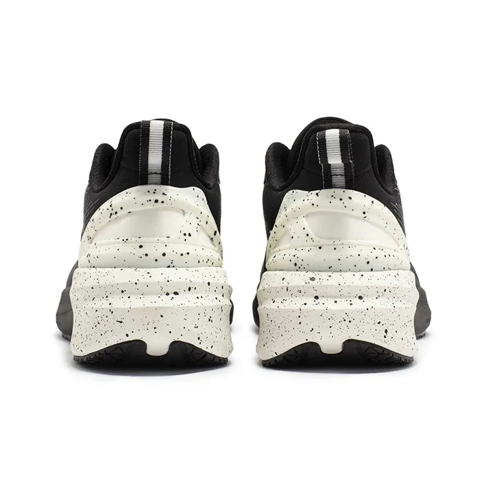 361° Rain Screen Running Shoes Men Low Top Obsidian Black/Fluorescent Red Orange-3