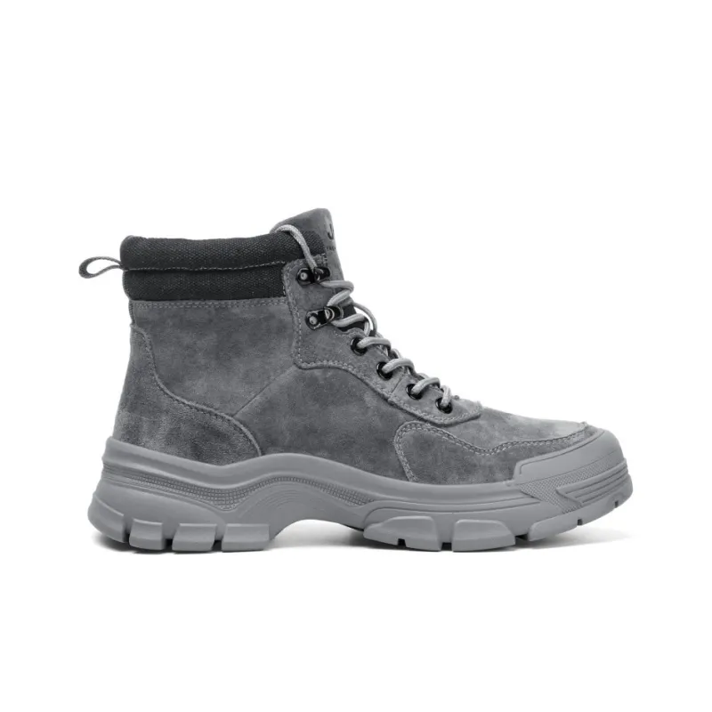 Jeep Hiking Cushioning Anti Slip And Wear Resistant Coverage High Top Outdoor Shoes Men's Gray-1